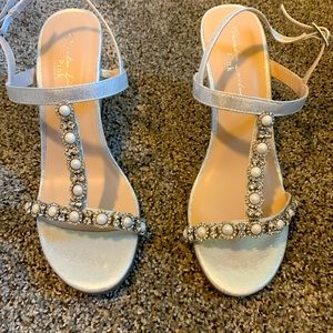 Size 7 David’s Bridal Wedges